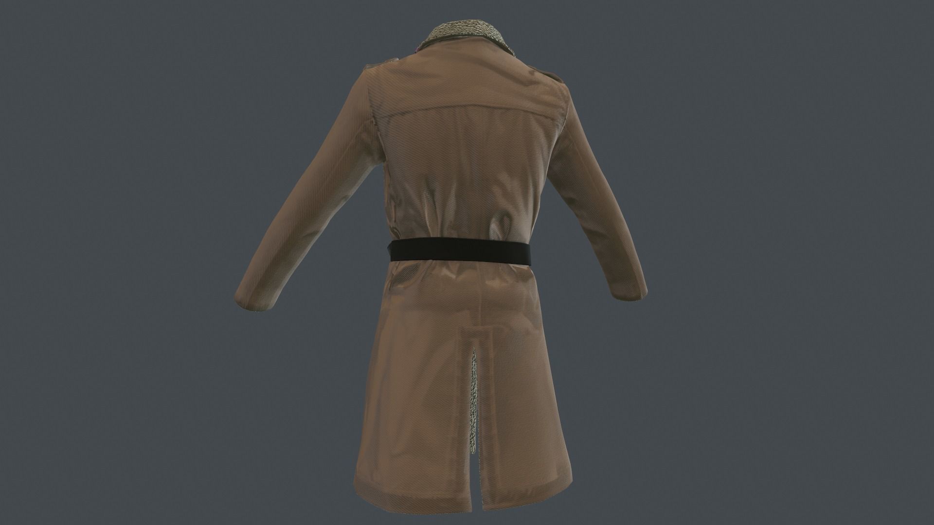 Coat 4 Low-poly 3D model_20