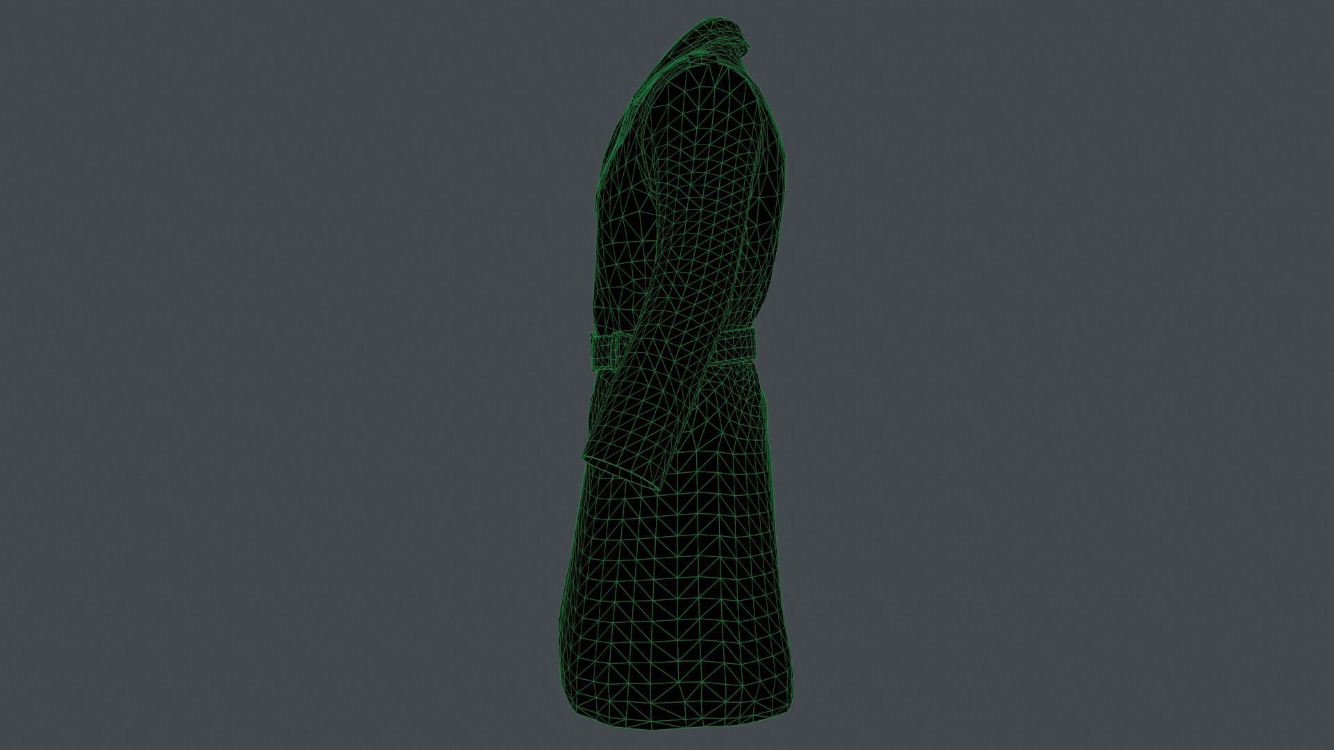 Coat 4 Low-poly 3D model_29