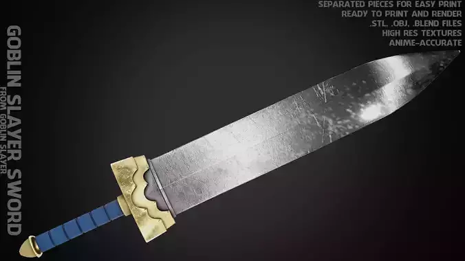 Goblin Slayer Sword for Cosplay 3D print model