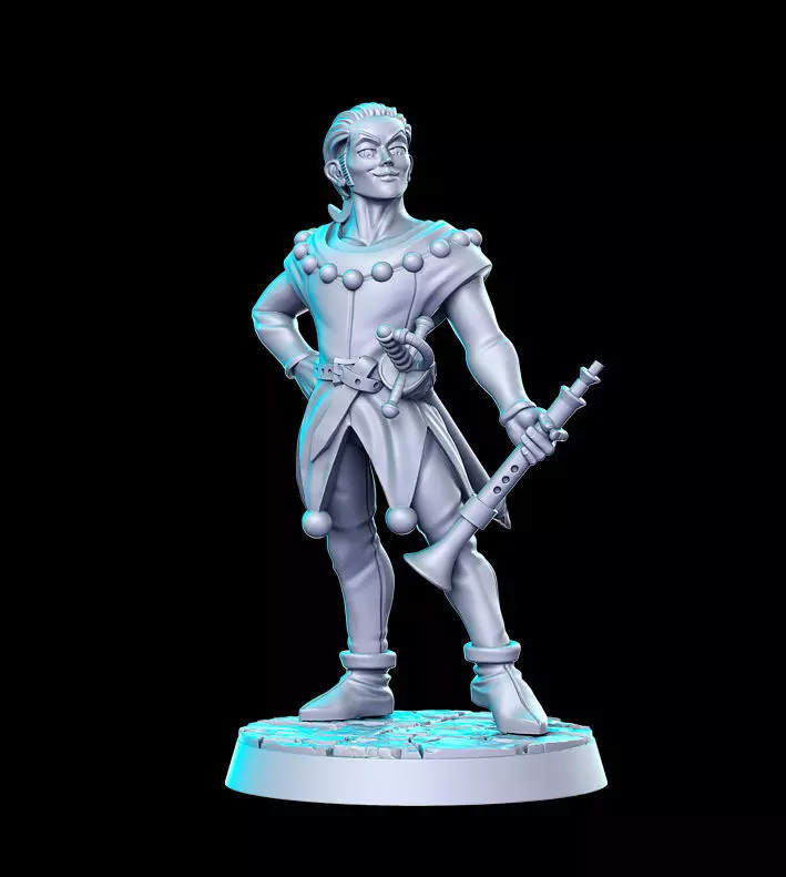 Sylvando Dragon Quest Akira Toriyama 32mm Pre-supported 3D print model_0