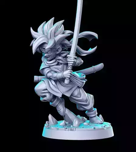 Crono Chrono Trigger Akira Toriyama 32mm Pre-supported