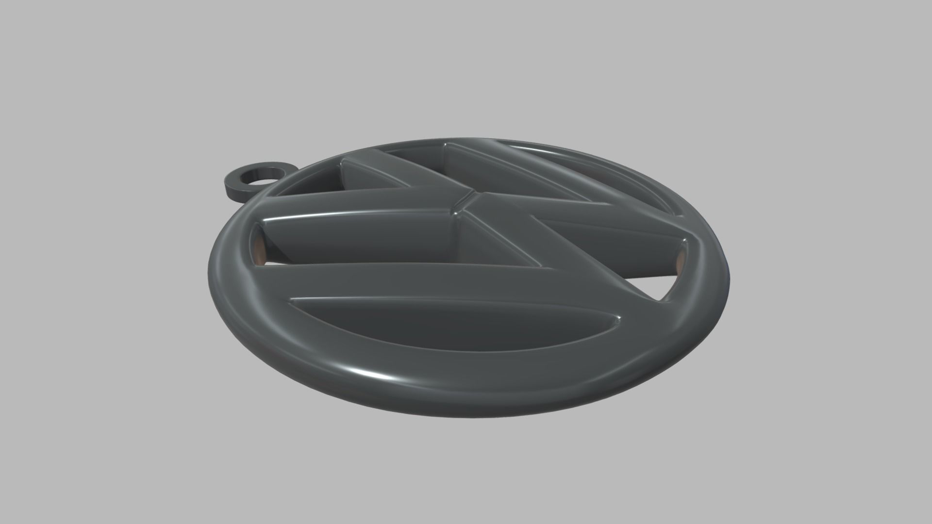 Volkswagen Key Ring Chain 3D print model_1