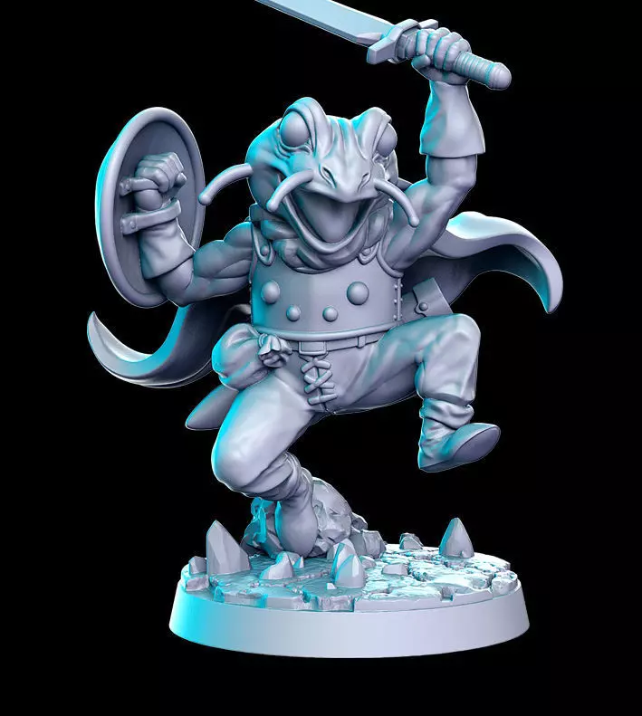 Frog Dragon Quest Akira Toriyama 32mm Pre-supported 3D print model_0