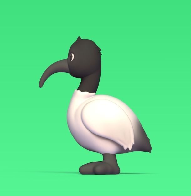 Ibis Bird 3D print model_2