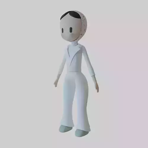 Arab woman hijabi stylized character