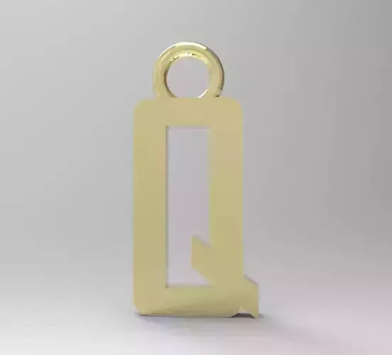 ALPHABET LATTER Q PENDANT
