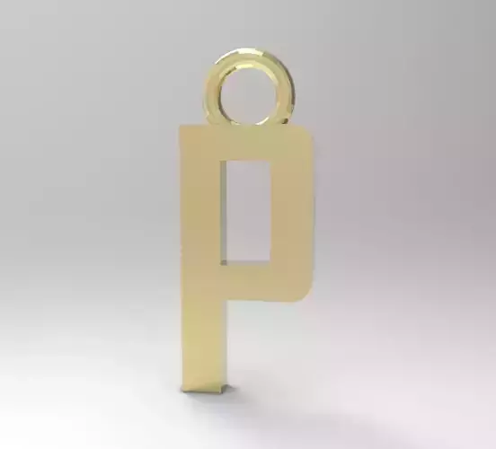 ALPHABET LATTER P PENDANT