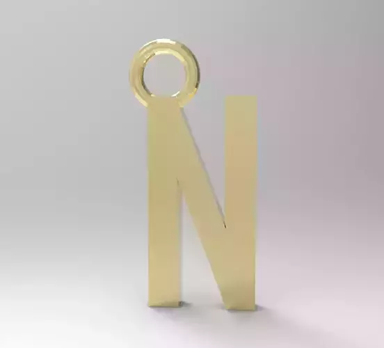 ALPHABET LATTER N PENDANT