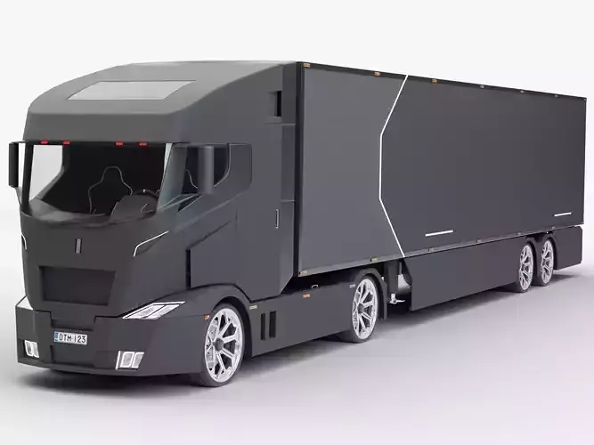 Modern Semi-truck