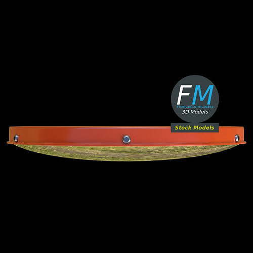 Blind spot traffic mirror 1 3D model 6
