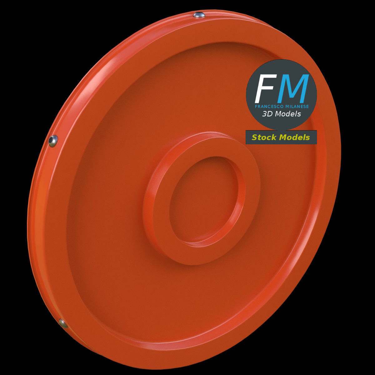 Blind spot traffic mirror 1 3D model_5