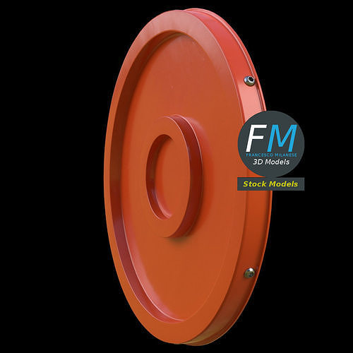 Blind spot traffic mirror 1 3D model 4