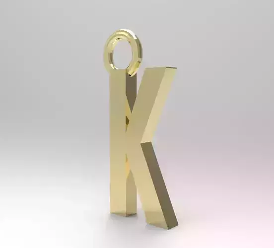 ALPHABET LATTER K PENDANT