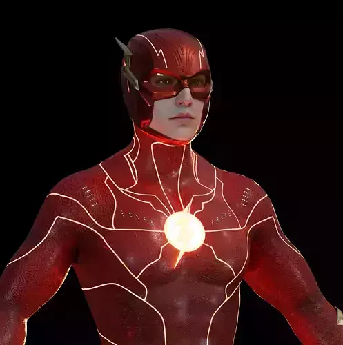  Flash 2023 Rigged 3D model Low-poly 3D model