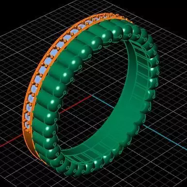 Wedding Engagement Women Ring 3D print model 3D print model_0