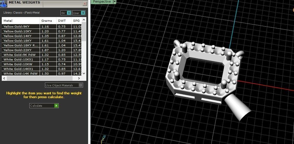 Pendant Emerald Model 3814 3D print model_7