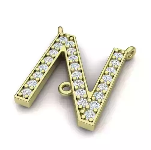 Pendant letter N Model 3809