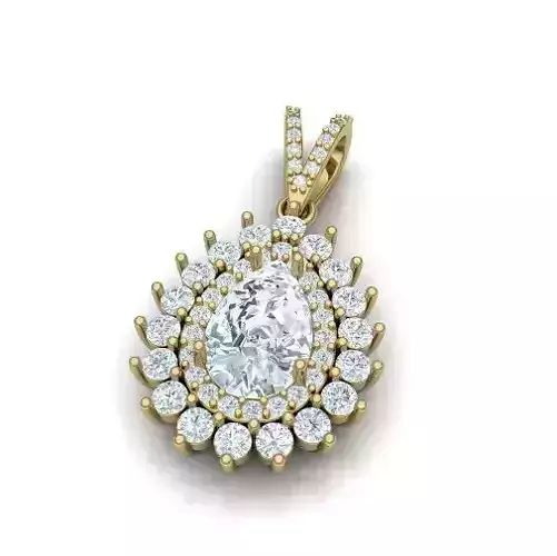 Pear Pendant Model 3805