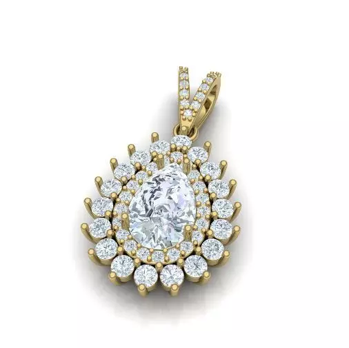 Pear Pendant Model 3805 3D print model_0