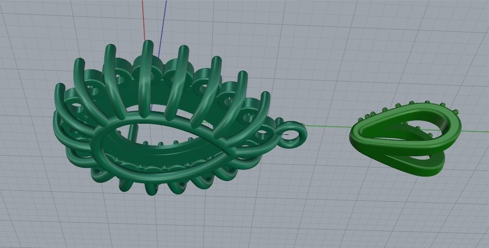 Pear Pendant Model 3805 3D print model_4