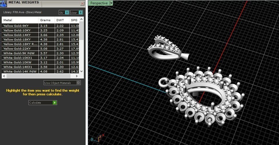 Pear Pendant Model 3805 3D print model_7