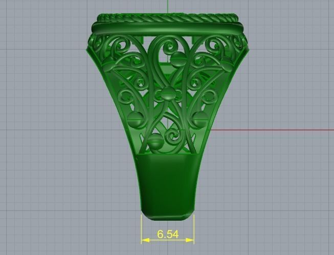 Ring AD with patterns Model 3782 3D print model_8
