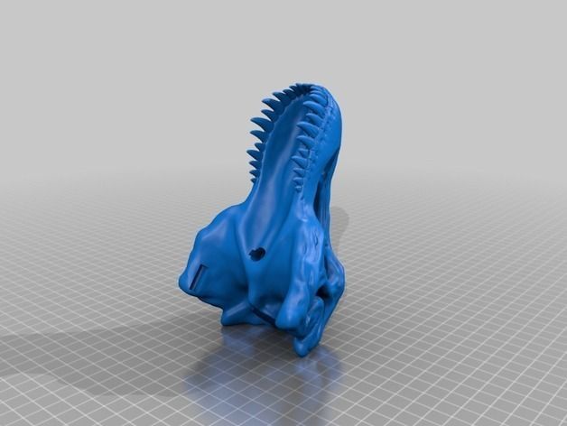 T-Rex Skull 3D print model_3