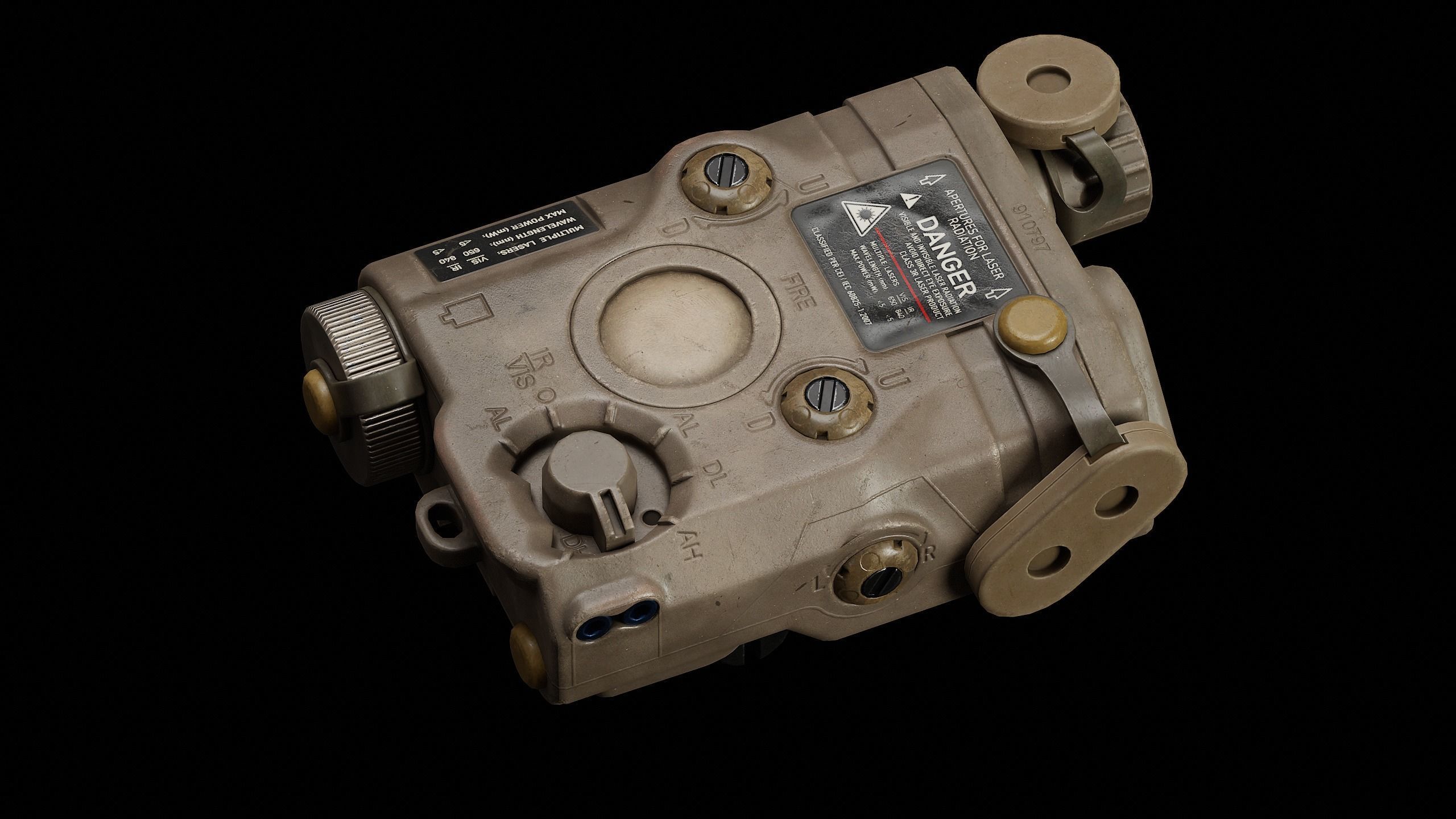 PEQ-15 Low-poly 3D model_2