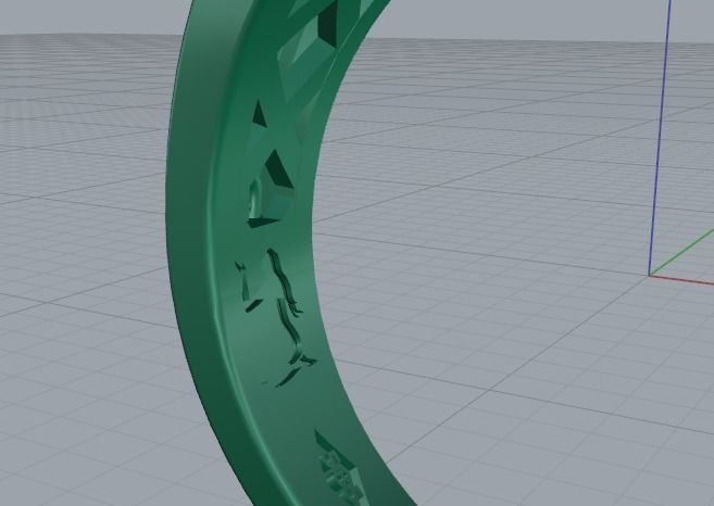 Octagonal ring Model 3779 3D print model_4