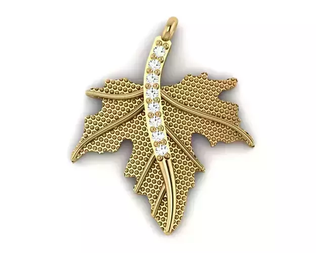 Maple leaf pendant