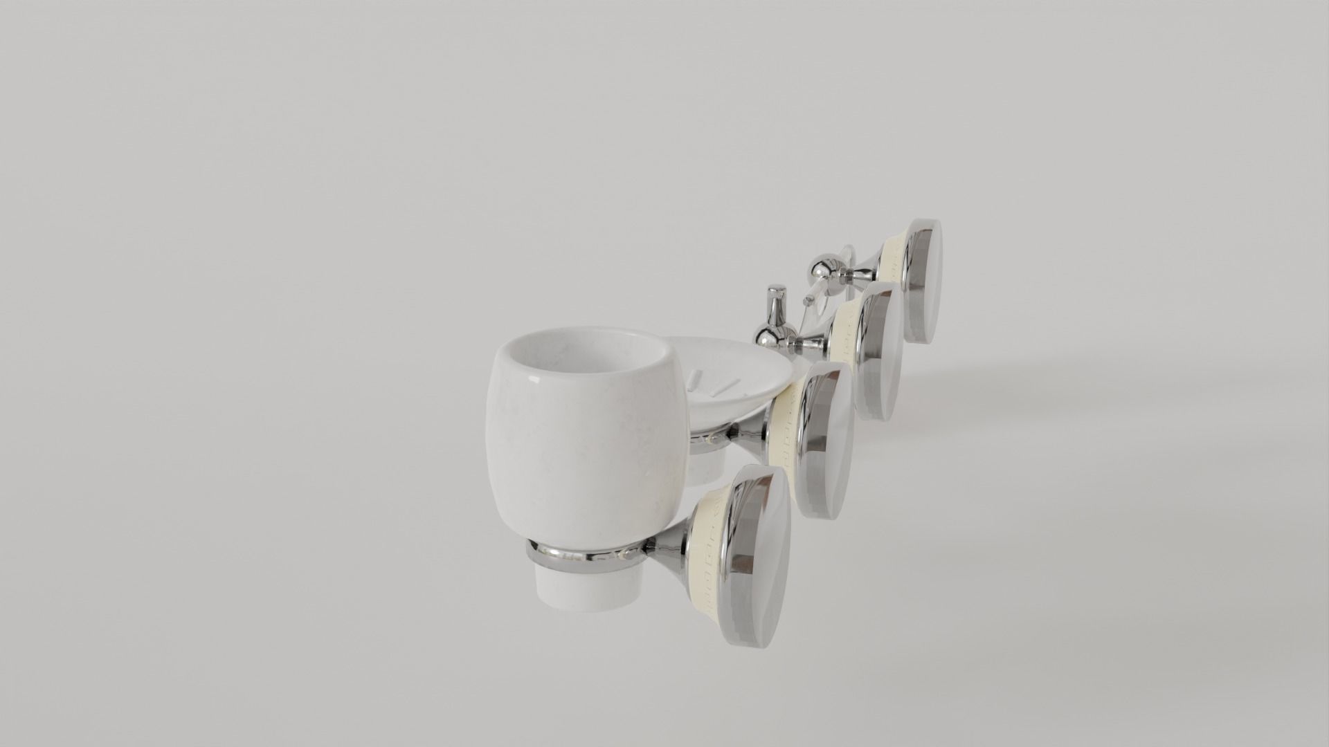 Luxury Bathroom Wall Decor Set Minimalist and Modern  3D model_19