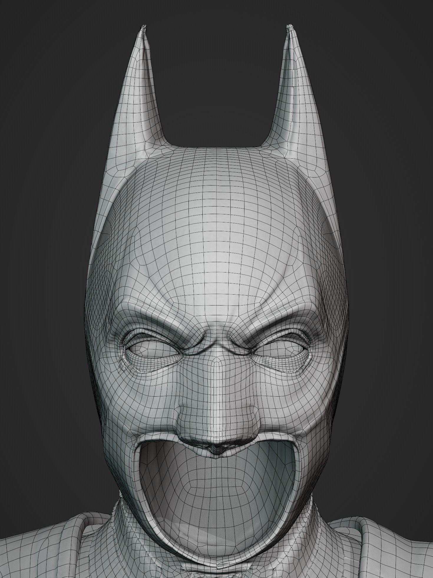 Batman Costume 3D model Free low-poly 3D model_7
