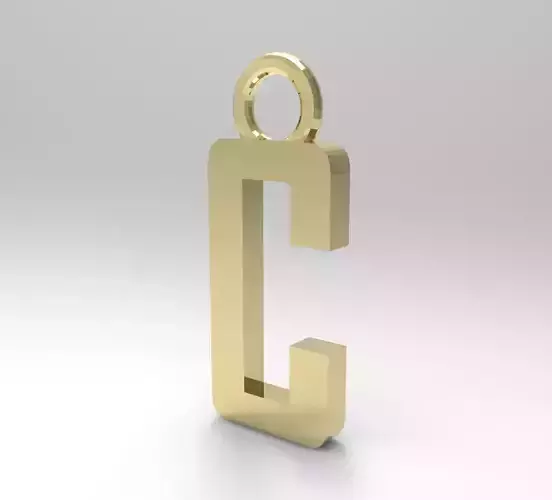 ALPHABET LATTER C PENDANT