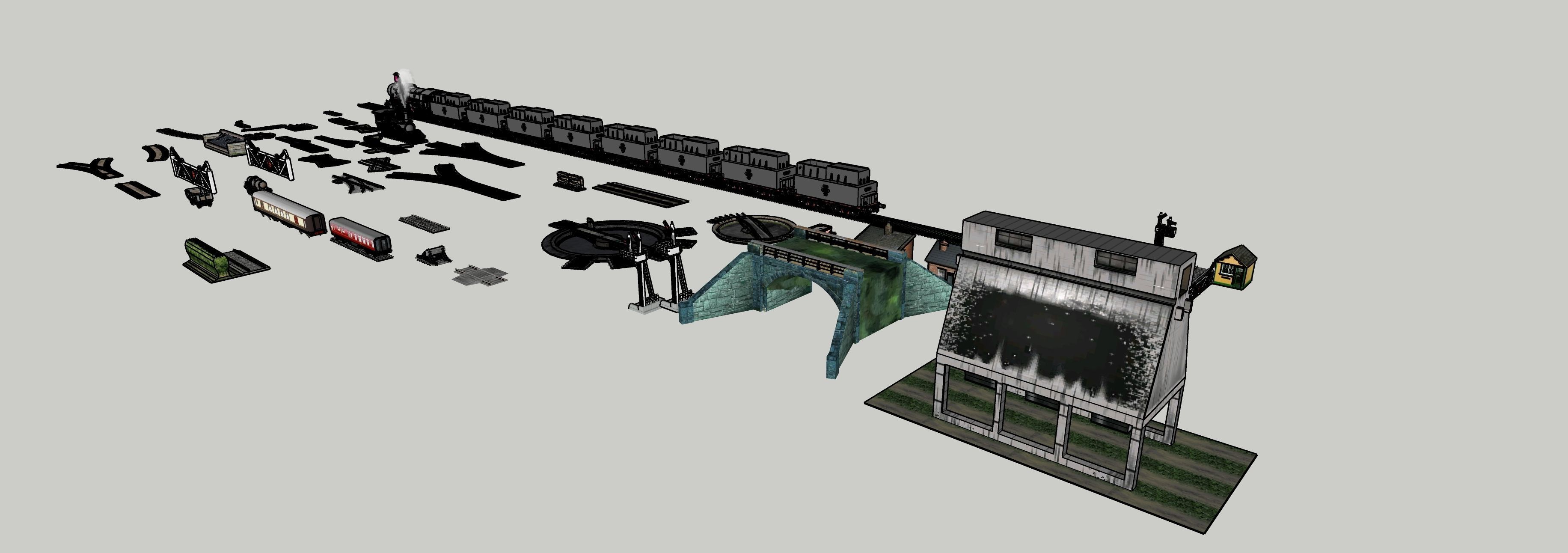 Train 3D model Collection 3D model_14