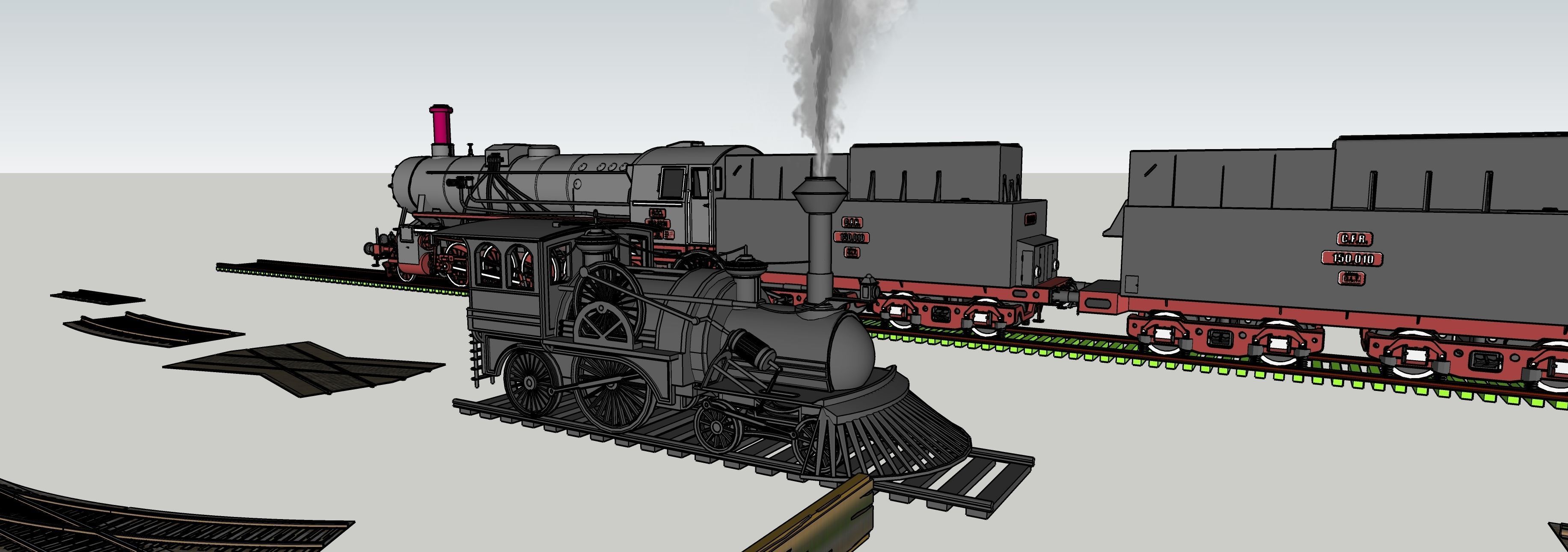 Train 3D model Collection 3D model_3