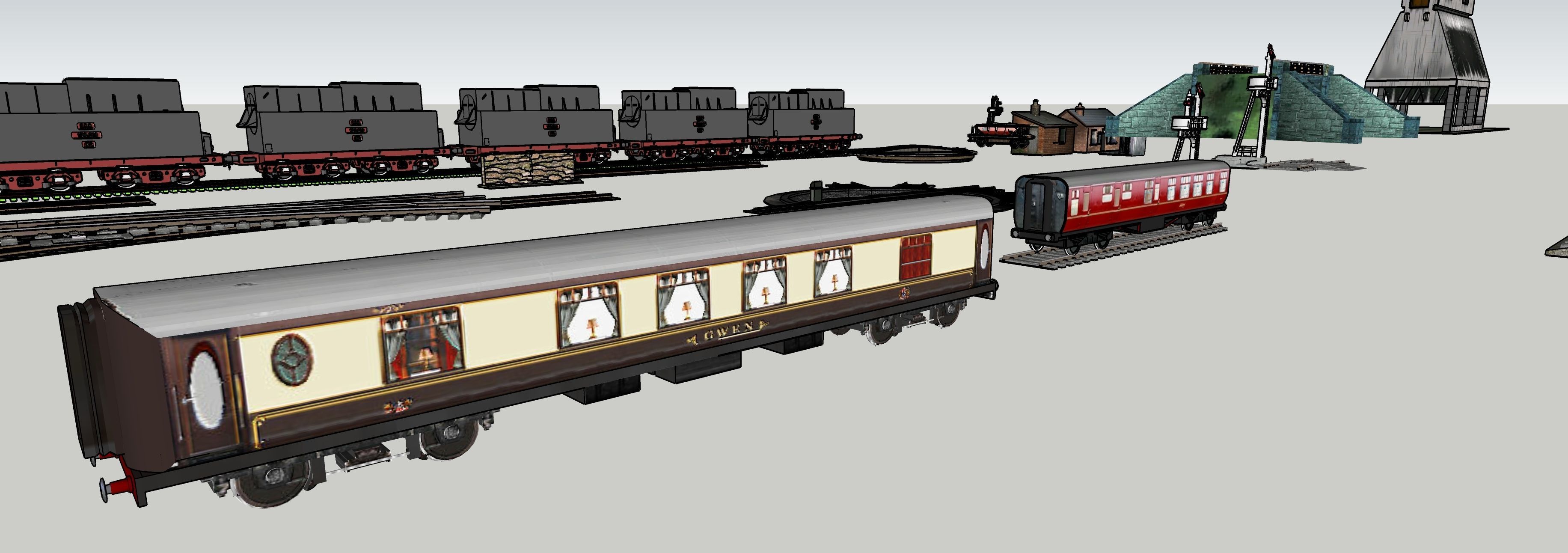 Train 3D model Collection 3D model_6
