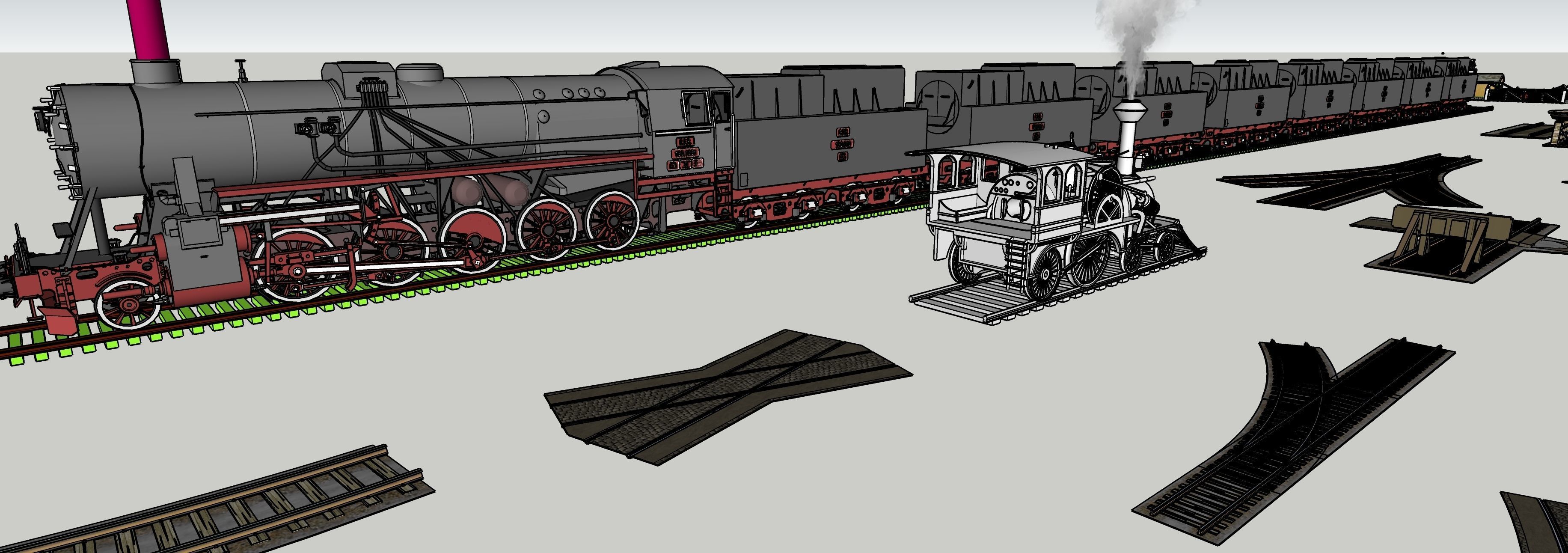 Train 3D model Collection 3D model_13