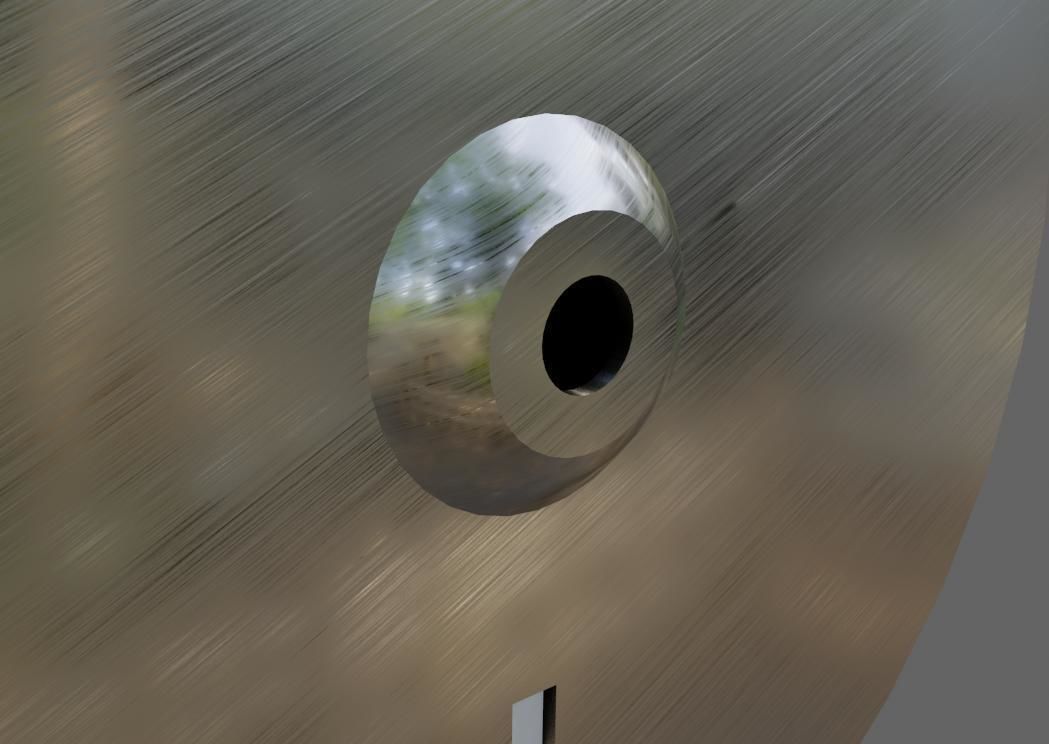 Public Toilet Paper Dispenser - Dispensador de Papel Higienico Low-poly 3D model_10