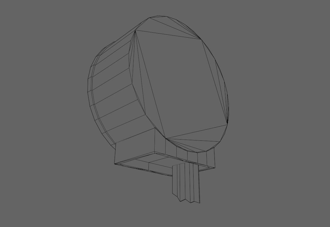 Public Toilet Paper Dispenser - Dispensador de Papel Higienico Low-poly 3D model_19