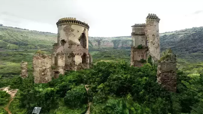 3D model - Chervonogorodsky castle - Ukraine - usdz gltf fbx