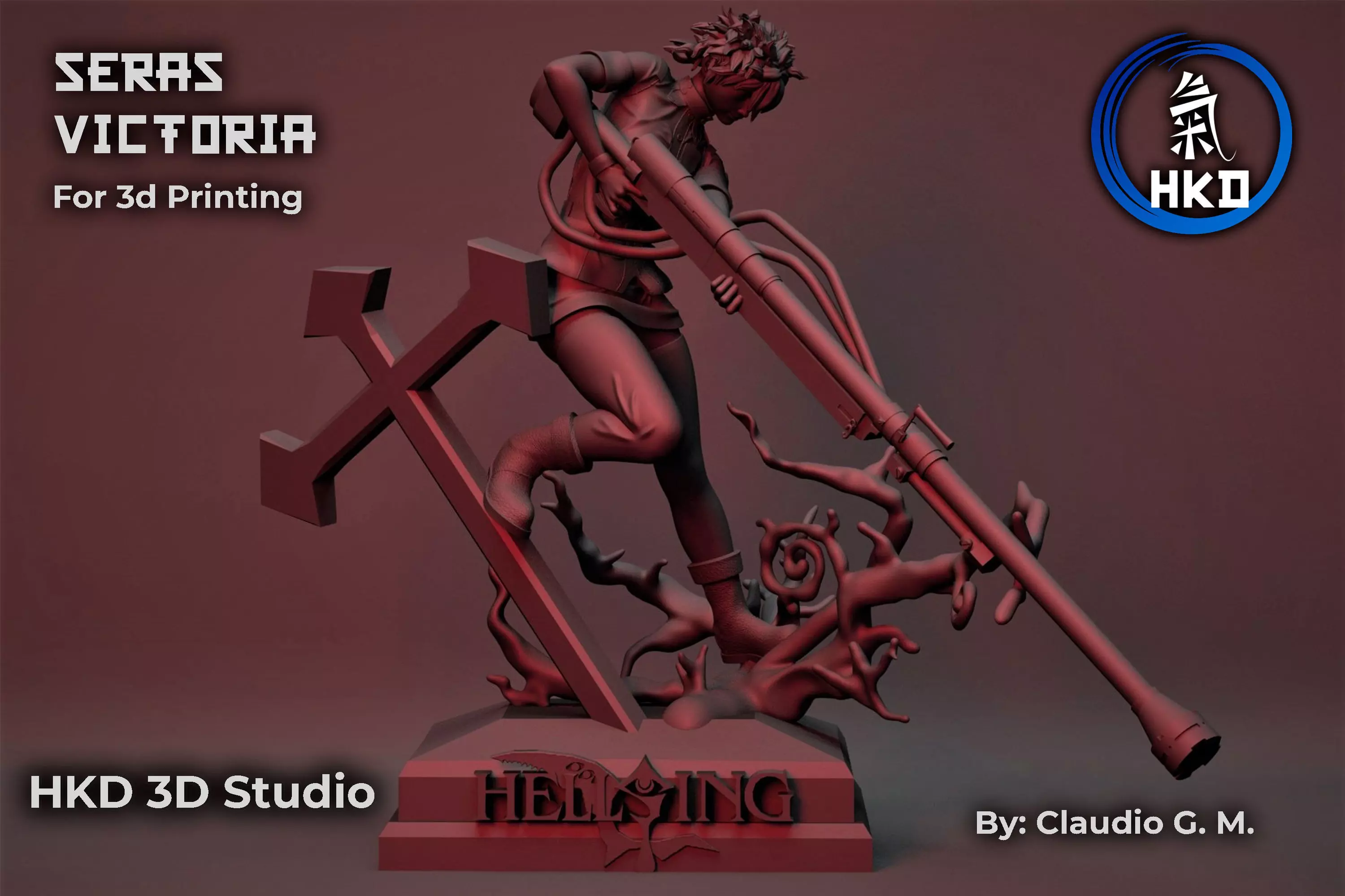 Seras Victoria HellSing  3D print model_0