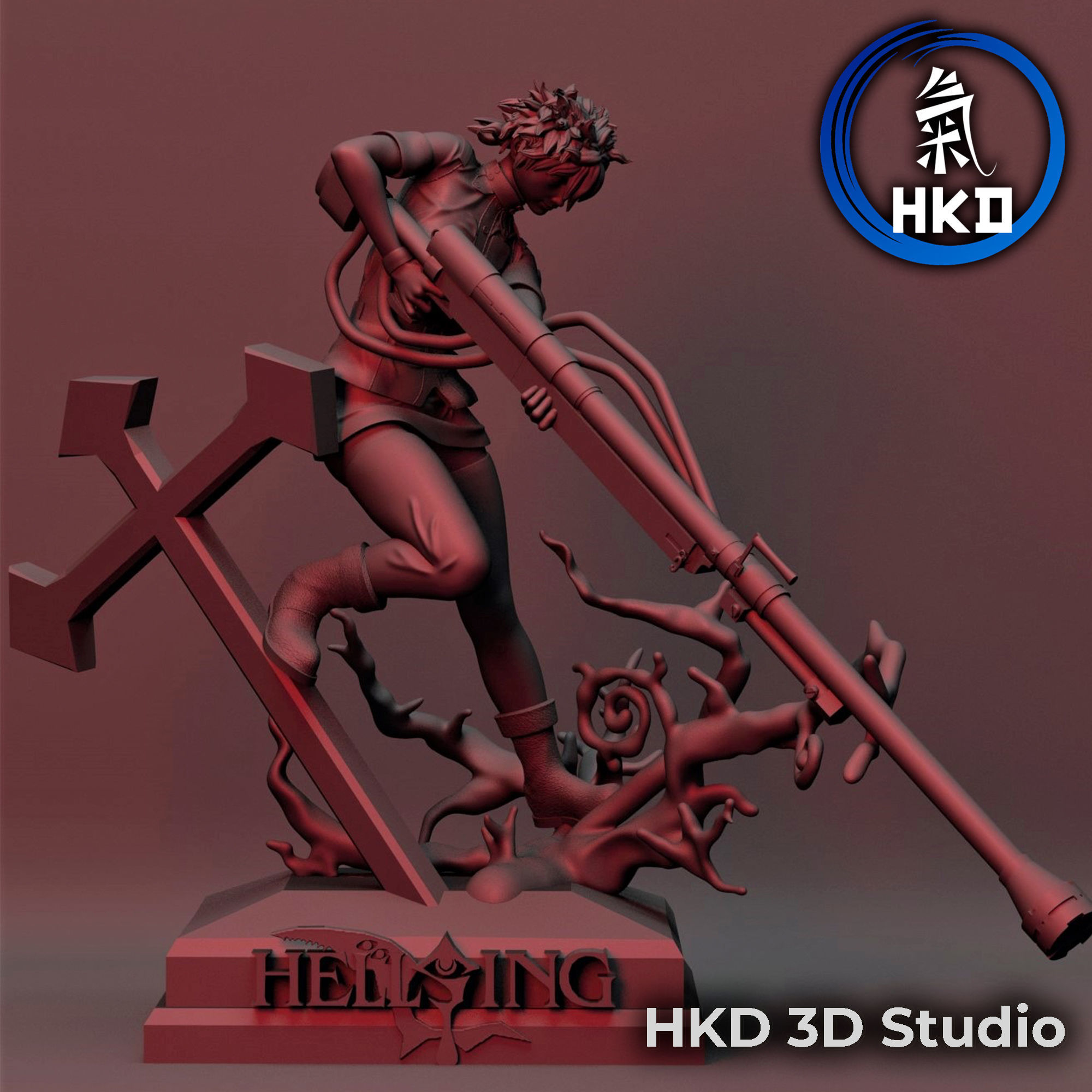 Seras Victoria HellSing  3D print model_1