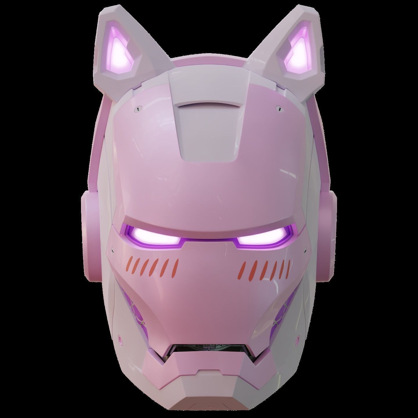 Iron man 2 3  helmet print full inner details and motorization  3D print model_34
