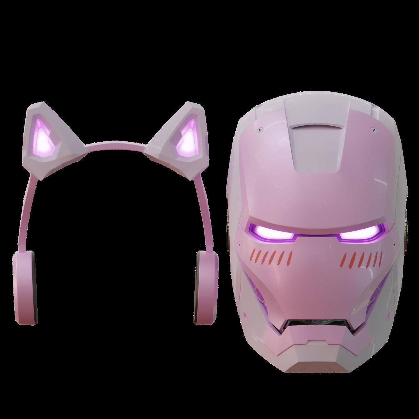 Iron man 2 3  helmet print full inner details and motorization  3D print model_30