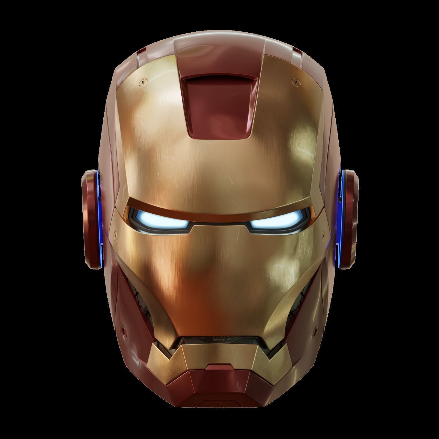 Iron man 2 3  helmet print full inner details and motorization  3D print model_5
