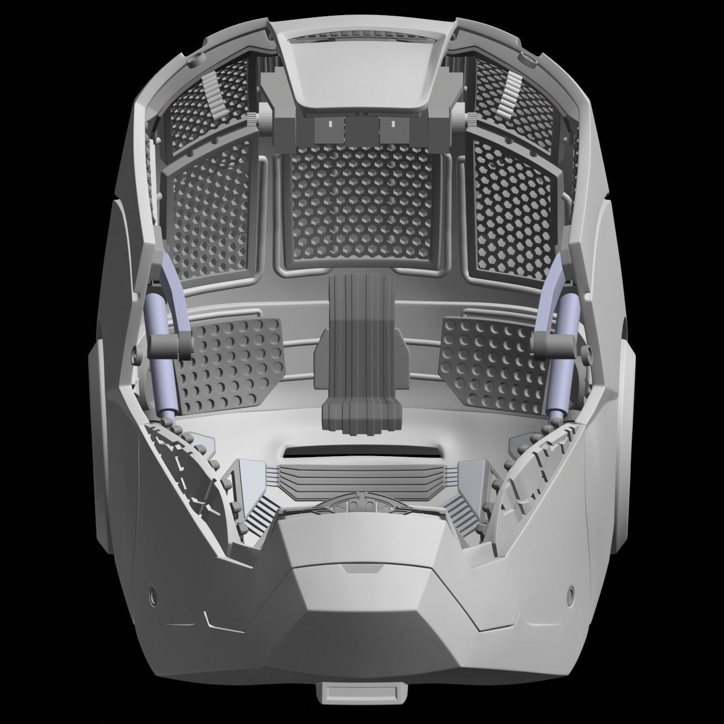 Iron man 2 3  helmet print full inner details and motorization  3D print model_24