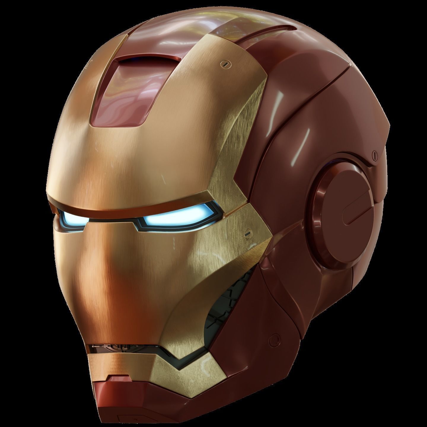 Iron man 2 3  helmet print full inner details and motorization  3D print model_19