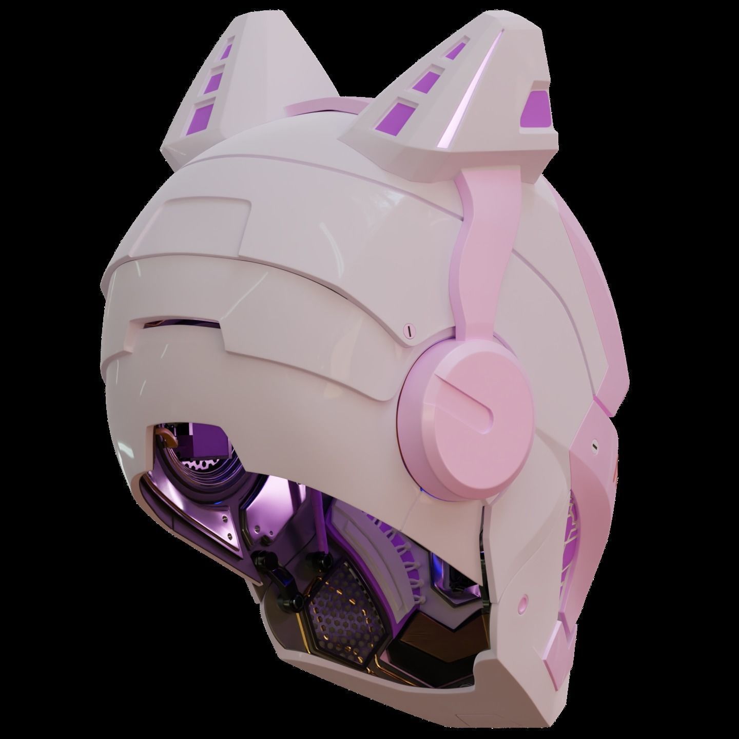 Iron man 2 3  helmet print full inner details and motorization  3D print model_28