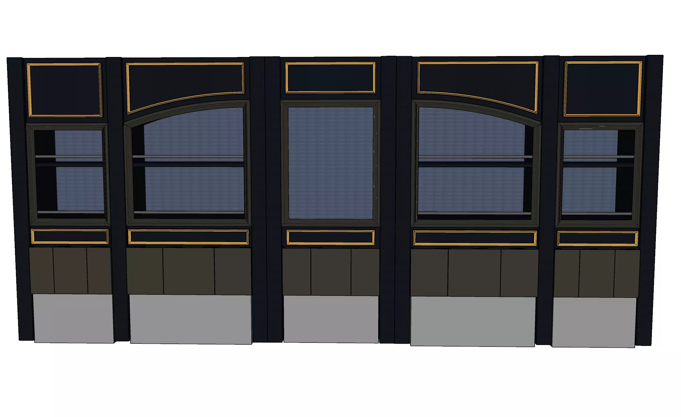 MODULAR - bar counter - 01 Free 3D model