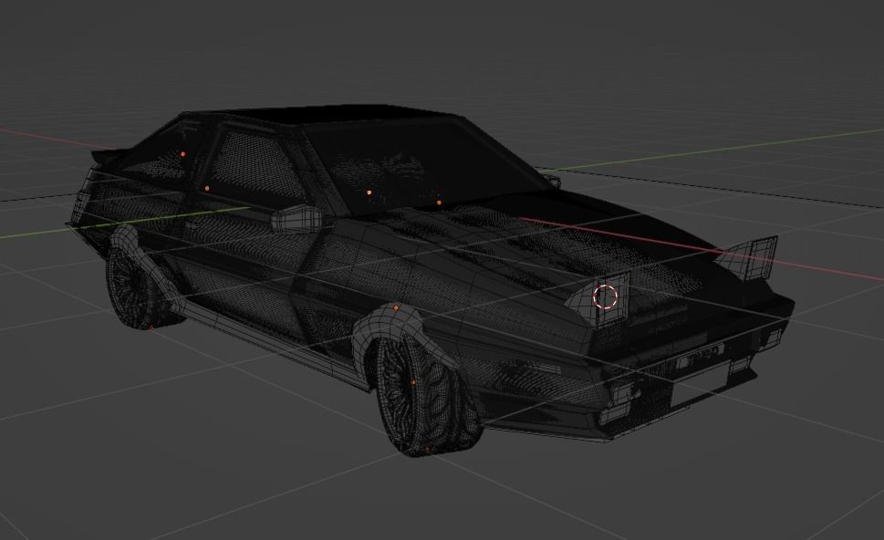 ae86 super star  Low-poly 3D model_1